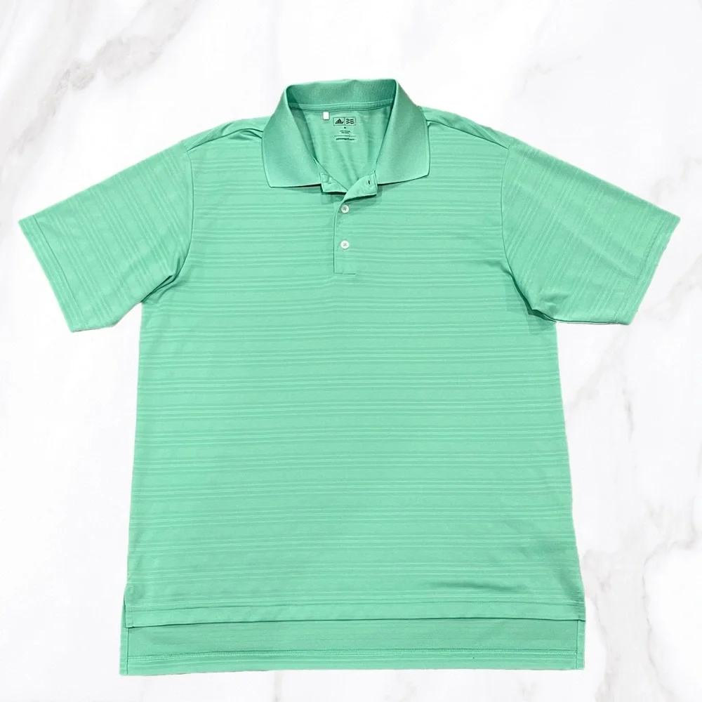 Adidas‎ Golf Men's Lime Green Short Sleeve Polo, Size M